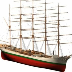 船舶大型帆船3Dモデル