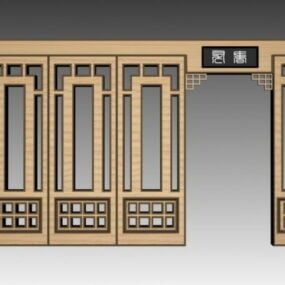 Furniture Lattice Wall Divider 3d model