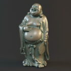 Laughing Fat Buddha Antique Statue