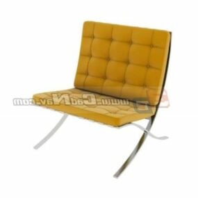 Έπιπλα Δερμάτινη καρέκλα Barcelona 3d μοντέλο