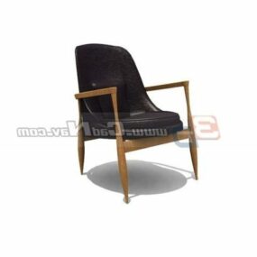 Leather Cushion Chair Furniture 3d model
