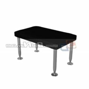 Leather Piano Bench Stool Furniture 3d model