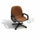 Leather Furniture Swivel Chair