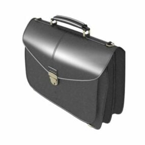 Leather Briefcase For Business Man 3d model