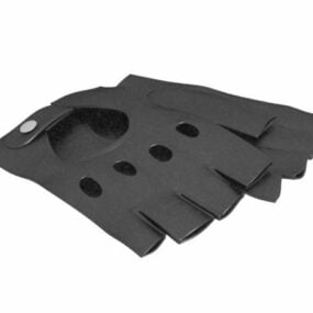 Leather Finger-less Gloves 3d model