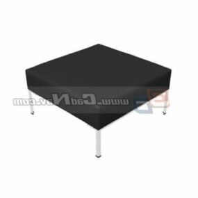 Leather Furniture Footstool 3d model