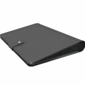 Modny skórzany portfel z portfelem Model 3D