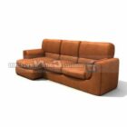 Leather Three Seats Sofa Furniture