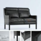 Leather Two Seats Settee Furniture