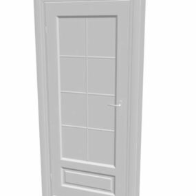 نموذج ثلاثي الأبعاد لباب المنزل الأيسر