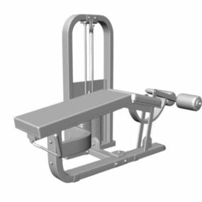 Leg Curl Gym Machine 3D-model