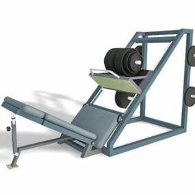 Fitness Dumbbell Equipment With Bench Chair 3d model