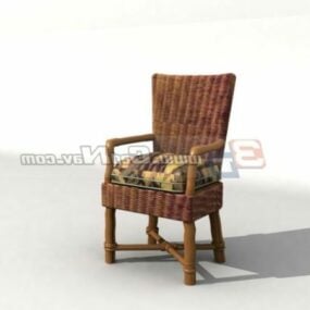 ホテルレジャー籐椅子家具3Dモデル