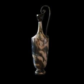 Decoração de vaso Lekythos antigo Modelo 3D