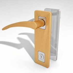 Klamki i zamki do drzwi domowych z dźwignią Model 3D