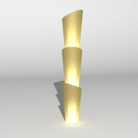 Lys søjle møbeldekoration 3d model