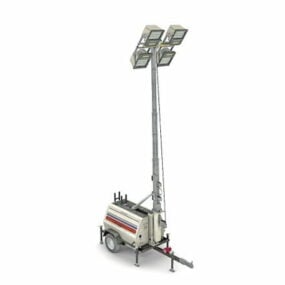 Light Tower Generator Vehicle 3d model