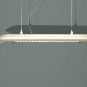 مدل 3 بعدی چراغ فلورسنت خطی خانگی