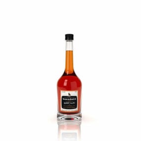 Mô hình 3d chai rượu whisky Linkwood Scotch