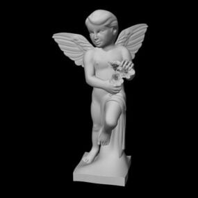 פסל מלאך קטן דגם תלת מימד