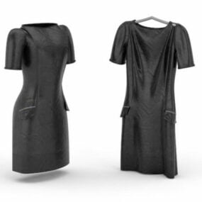 Mô hình 3d chiếc váy đen nhỏ thời trang