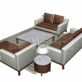 Living Room Sofas Design 3d model
