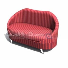 Living Room Furniture Kissing Bench 3d model