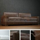 Дизайн дивана из натуральной кожи для гостиной
