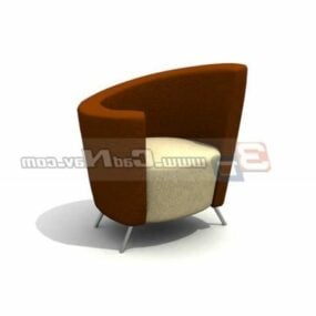 Living Room Furniture Side Armchair 3d model