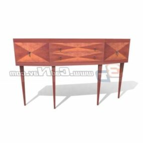 Living Room Antique Console Table 3d model