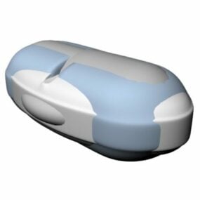 Drug Long Cylindrical Pill 3d model