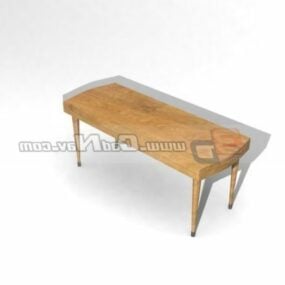 3D model domácího nábytku dlouhý úzký stůl