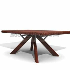 Furniture Wooden Coffee Table 3d model