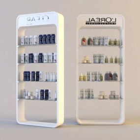 Storage Showcase Loreal Cosmetics 3d model