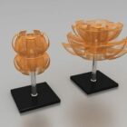 Lampy stołowe w kształcie kwiatu lotosu