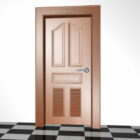 Wood Louvered Door