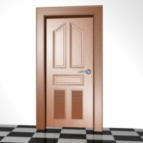 مدل سه بعدی Wood Louvered Door