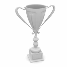 Model 3D srebrnego pucharu trofeum