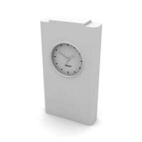 Απλό ρολόι τοίχου τρισδιάστατο μοντέλο