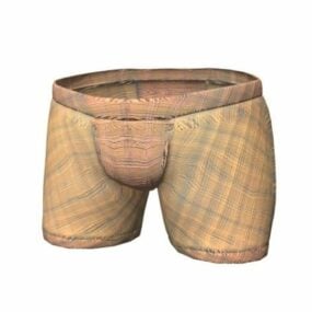 Cuecas boxer de cintura baixa roupas modelo 3d