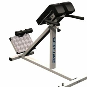 Lumbar Hyperextension Gym Bench 3d model