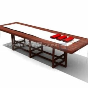 Muebles de mesa de comedor de lujo modelo 3d