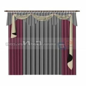 Luxury Home Curtain 3d model