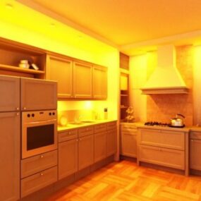 Luxury Design Kitchen Furniture 3d model