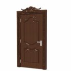 Деревянная роскошная формованная дверь дизайн