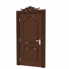 Wooden Luxury Molded Door Design 3d model