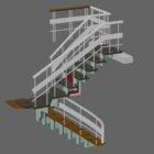 Luxury Home Straight Staircase Decoration
