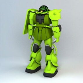 3D model robota Zaku Ii Gundam