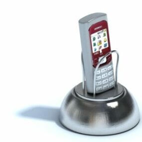 Office Magnetic Phone Holder 3d model