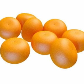 Mandarina Fruta Naranja modelo 3d